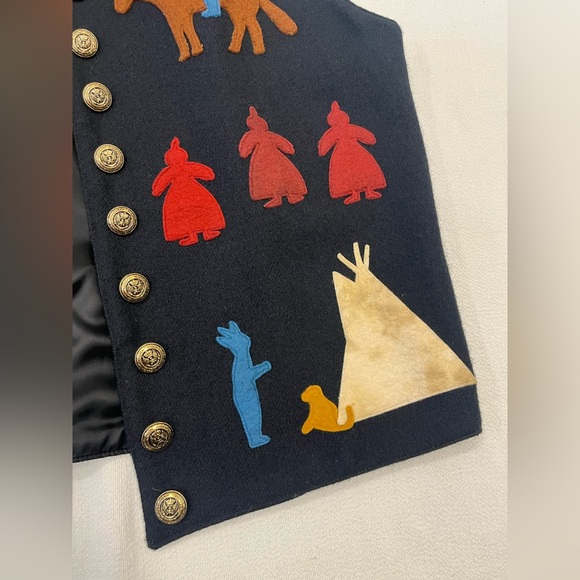 Double D Ranch Black Vest - L - RARE - Picture 3 of 15